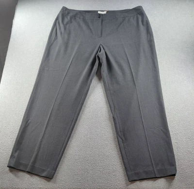 Pantalones de vestir para mujer Calvin Klein gris talla 20W rectos elásticos tiro alto pantalones Foto 1 de 4