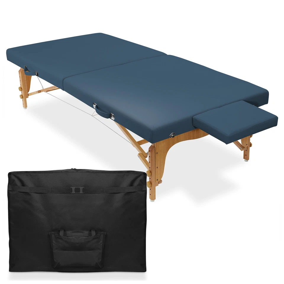 Mesa de masaje portátil para tratamiento de estiramiento de fisioterapia - azul Foto 1 de 1
