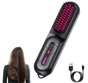 Go Brush Pro Hair Straightener - Rapid Heating with Three Temperature Settings - Picture 1 of 15