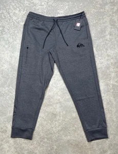 Quiksilver Mens Gridliner Charcoal Knit Jogger Athletic Pants Sz XL - $100 - Picture 1 of 6