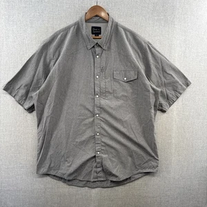 Texas Standard Western Feldhemd Herren 3XL grau kurzarm Perlen Druckknopf Tasche - Bild 1 von 14