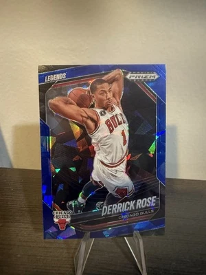 Prizm Black Derrick Rose Legends Blue Ice Prizm #/125 Bulls 2024-25 Foto 1 de 2