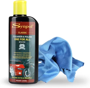 Synpol - Kit Crema Detergente Più Panno in Microfibra - per Tutte Le Superfici - - Foto 1 di 12