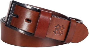 Lettro Genuine Leather Belts for Men | Men’s Vegetable Tanned Leather Belt... - Picture 1 of 12