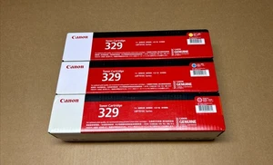 CANON CARTRIDGE 329 SET OF  3 TONERS  CMY FOR LBP 7010 7018 SERIES Genuine - Picture 1 of 2