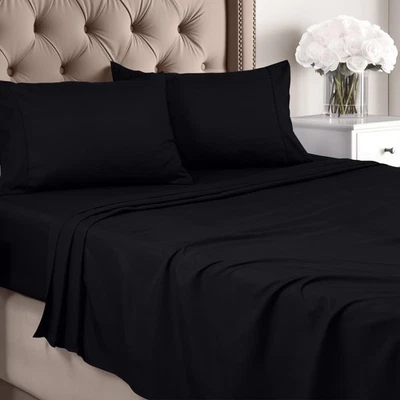 Комплект простыней большого размера - матовое микрофибро - мягкие простыни для кровати большого размера - Изображение 1 из 4