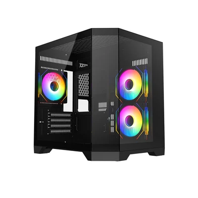 Black Gaming PC Core i7 6th Gen Nvidia RTX 3050 16GB RAM 1TB SSD Windows 11 WiFi - Image 1 of 4