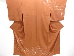 7428323: JAPANESE KIMONO / HOMONGI / SASHIKO / SHIBORI / SHIPPO PATTERN - Picture 1 of 1