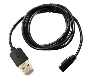 USB 2.0 Cable 100 CM Charging Cable for Xiaomi Haylou LS05 Solar LS05 IN Black - Zdjęcie 1 z 4
