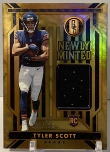 2023 Gold Standard Tyler Scott Newly Minted Rookie Jersey RC /399 Bears