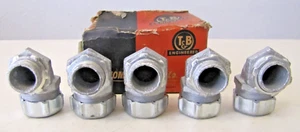 Lot of 5 Thomas & Betts 3/4” 90 Deg. Elbow Liquid Tight Connectors 5253 - Picture 1 of 6