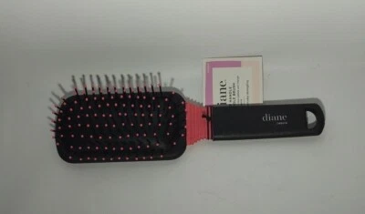 Diane Round Wire Bristle Cushion, 9"  9 Row Grip Handle Paddle Brush Pink/Black - Image 1 of 4