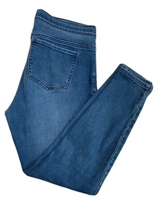 J Jill 5 Pocket Denim Leggings 8 Petite Medium Wash - Picture 1 of 6