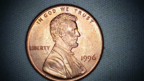 1996 Penny No Mint Mark Close AM Good Condition Cover