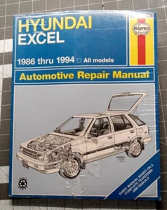 Haynes Hyundai Excel 1986 thru 1994 All Models Automotive Repair Manual New NOS - Bild 1 von 4