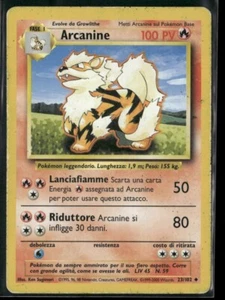 Pokemon TCG Arcanine 23/102 Unlimited Base Set Italian - Picture 1 of 5