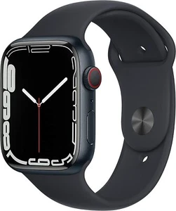 Apple Watch Gen 7 Series 7 Cell 45mm Midnight Aluminum - Midnight Sport Band - Picture 1 of 2