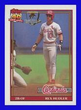 1991 Topps Desert Shield #228 Rex Hudler - St. Louis Cardinals