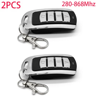 2X 868MHZ Fix Rolling Code Gate Garage Door Multi Frequency Remote Control Duplicator - Image 1 of 4