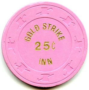 Gold Strike Inn Hotel/Casino, Boulder City, NV - Chip 25c - 1964 - Imagen 1 de 2
