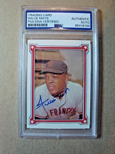 Willie Mays Renata Galasso Auto ~ PSA Authenticated - Picture 1 of 2