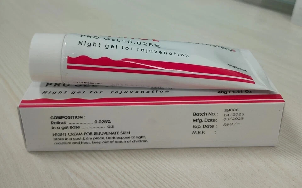Retinol Pro 0.025 Night Gel for Rejuvenation Face Cream 40g for Fine Lines Creme - image 1 of 4