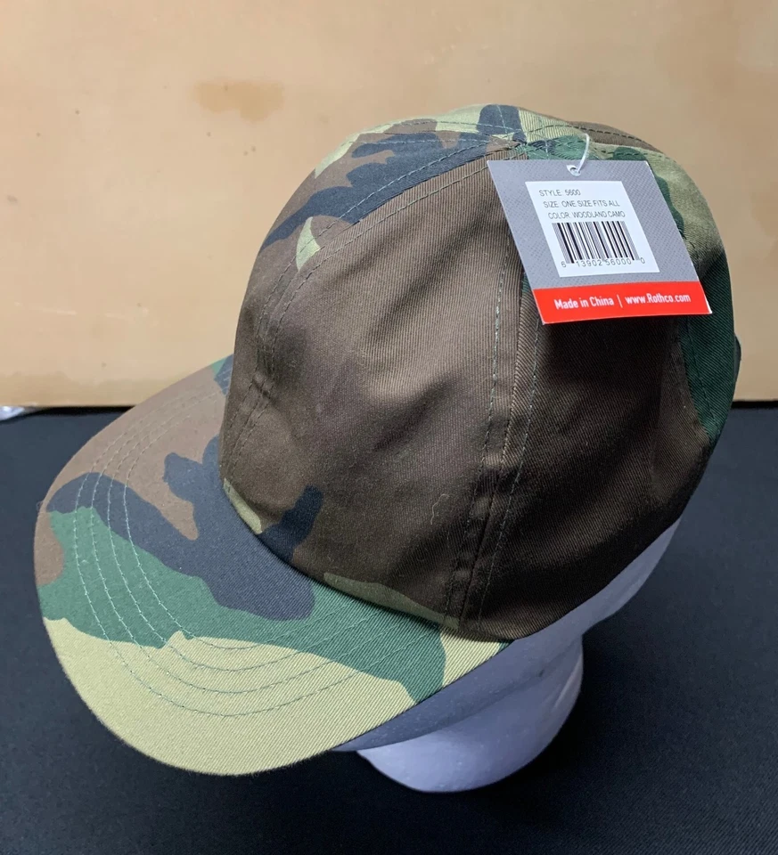 Gorra de béisbol ajustable estilo militar camuflada Rothco Kids Woodland 5600 Foto 1 de 1