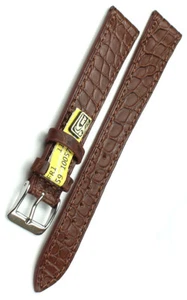 18mm XL flach LOUISIANA ALLIGATOR GERMANY BAND Übergröße kompatibel Patek 18/14 - Picture 1 of 2