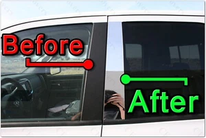 CHROME Pillar Posts for Oldsmobile Cutlass Ciera 82-96 (4dr) 8pc Set Door Trim - Picture 1 of 8