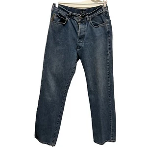 Giorgio Armani AJ Jeans Men's Simin T SPA Blue Denim Made In Italy 32X33 Button - Picture 1 of 9