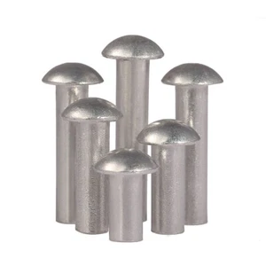 Ø3mm 4mm 5mm 6mm GB867 Aluminum Round Dome Pan Head Solid Rivets Rivet Fasteners - Picture 1 of 11
