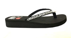 WHOLESALE 36 prs Women's Rhinestone Beach Sandals Flip Flop Vegas Souvenir-1077L - Picture 1 of 1