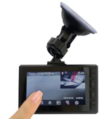 NIB Dual DVR 2K WIFI Dash Camera System — 2 Cameras, 4in. Color LCD Monitor - Image 1 of 4