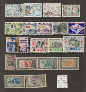 LIBERIA...Sc #C110/C173; CB4-6; F14/F34...M, U, CTO...1903/66..20 Diff BOB - Picture 1 of 1