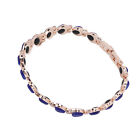 (Bleu) Bracelet Aimant Acier Femmes Mode Magnétique Exquis