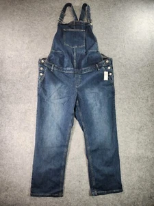 Gap Maternity Bib Overalls Womens XL Blue Denim - Picture 1 of 12