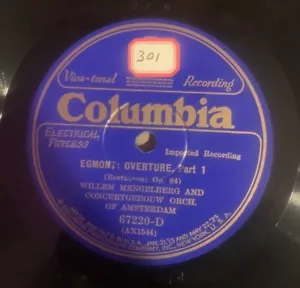 Concertgebouw Orchestra of Amsterdam 78rpm Egmont: Overture Columbia 67220-D - Picture 1 of 2