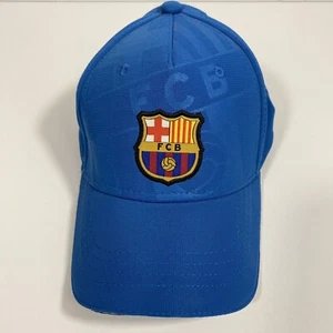 Cappello Berretto FC Barcelona FCB Logo Calcio Football Club Giovanile Cotone Regolabile Blu - Foto 1 di 5