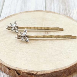 Clear Dragonfly Hair Pin, Hair Pins For Woman, Womens Hair Clip, Womens Bobby Pi - Picture 1 of 8
