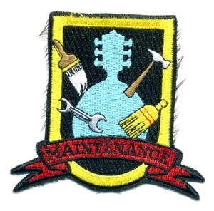 Unknown MAINTENANCE Patch 3.5" x 3.5" Tools, Brooms, String Musical Instrument - Picture 1 of 2