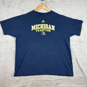 Adidas Michigan Wolverines Tradition Football Graphic Tee Blau Herren T-Shirt - Bild 1 von 6