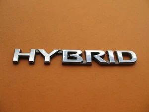 HYBRID SIDE REAR LID GATE CHROME EMBLEM LOGO BADGE SIGN SYMBOL USED A9249 - Picture 1 of 4