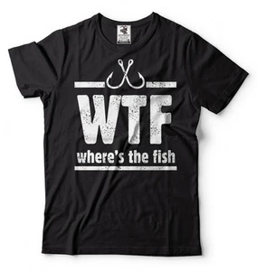 Camiseta de pesca Camisa de pesca Regalo para pescador WTF Where's The Fish Camiseta - Imagen 1 de 1