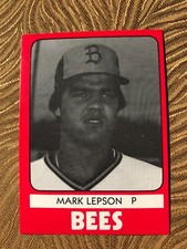 1980 TCMA Minor League BURLINGTON BEES  #4 MARK LEPSON