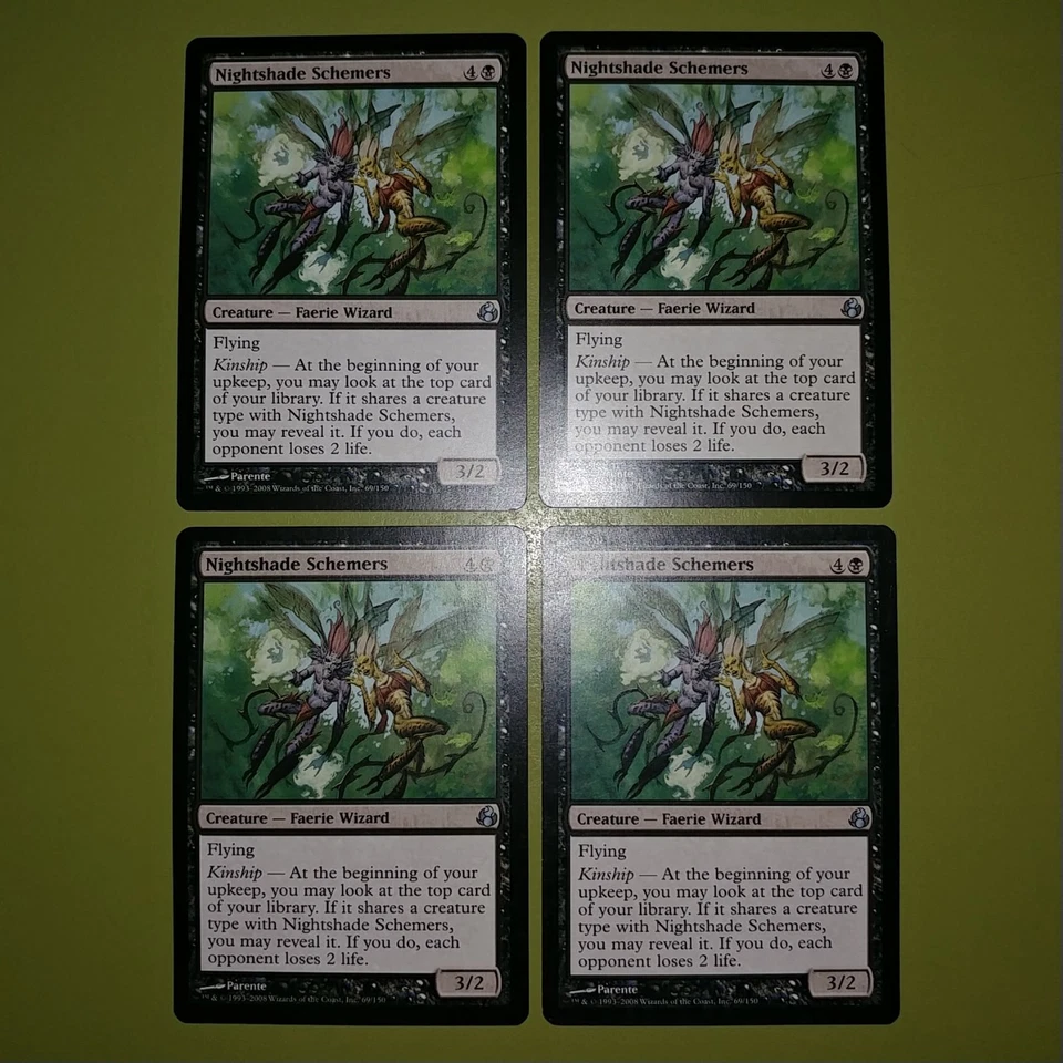 Nightshade Schemers x4 Morningtide 4x Playset Magic the Gathering MTG  - Image 1 of 1
