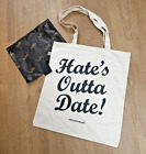 Harland Miller RARE ‘Hate’s Outta Date’ NEW Tote Bag - 99p START NO RESERVE!!