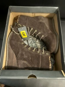 Caterpillar - Cat - Casual Size 8 Dark Brown Faux Suede Boots Women Size 8 - Picture 1 of 6