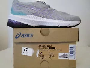 Zapatilla deportiva de entrenamiento para niños Asics GT-1000 11 GS gris Piamonte/brillo lavanda 6 - Imagen 1 de 6