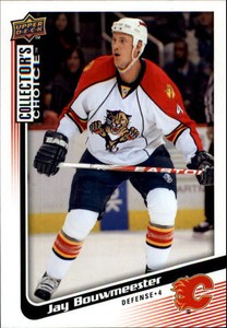 2009-10 Collector's Choice Calgary Flames Hockey Card #126 Jay Bouwmeester