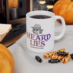 HEARD BUGIE con CACCA DA LETTO 11 OZ TAZZA / TAZZA giustizia per JOHNNY DEPP nuovo di zecca - Foto 1 di 8
